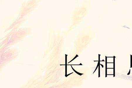长相思近义词