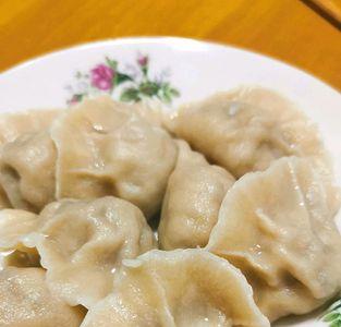 牛奶白菜素馅饺子