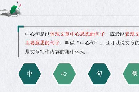 你的成长找中心句的方法六种