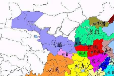东汉末年扬州势力占据范围
