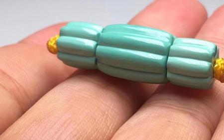 粉压绿松石能盘透吗