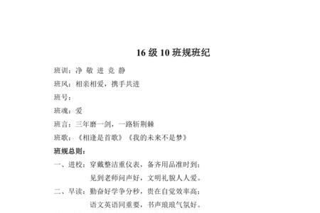 学校会风会纪十条规定