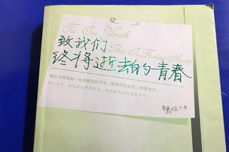 致终将逝去的青春下一句