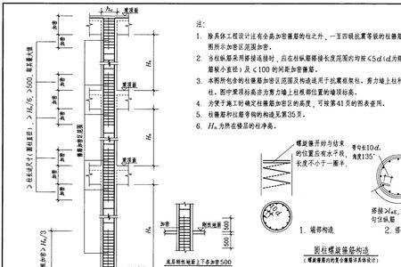加强层柱箍筋加密要求