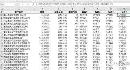 账龄划分的三种方法