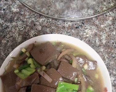 鸭血炒蛋