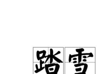 踏雪飞鸿什么意思