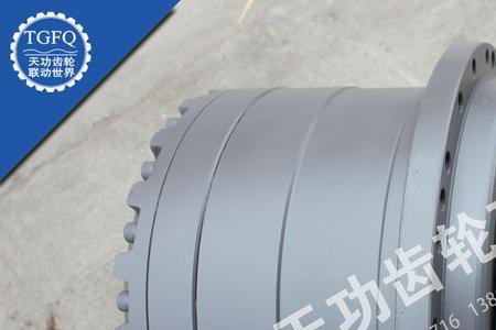 挖机行走马达齿轮怎么对记号