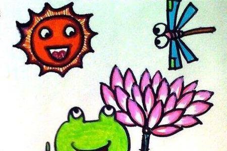 夏天的画幼儿园简单教程