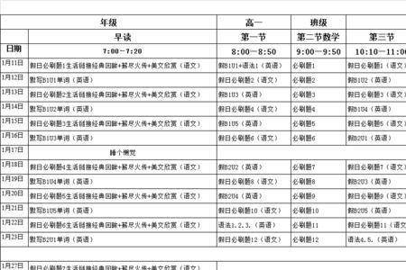 一年级上学期上课多少天