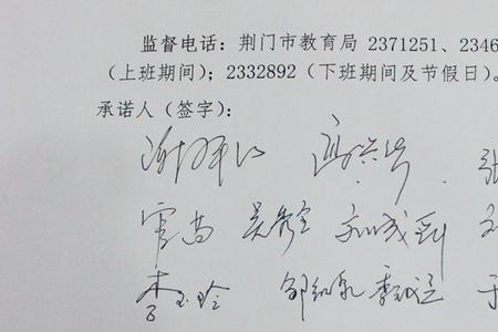 承诺人签名什么意思