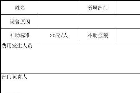 安徽省误餐补助执行标准