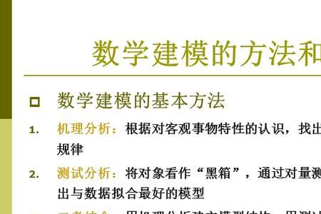 数学建模属于什么系
