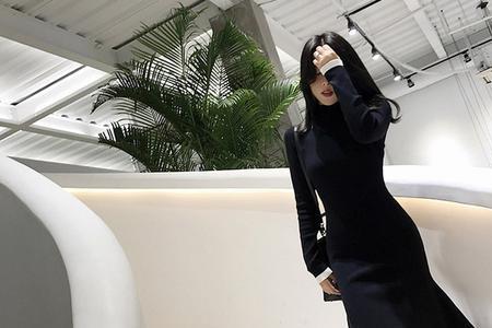 长款针织连衣裙如何提高腰线