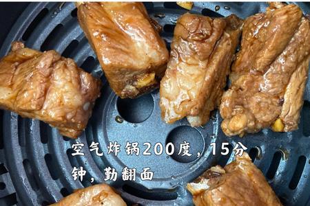 空气炸锅烤骨肉相连不解冻