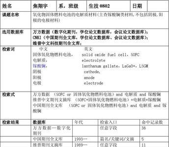 文献检索报告怎么写