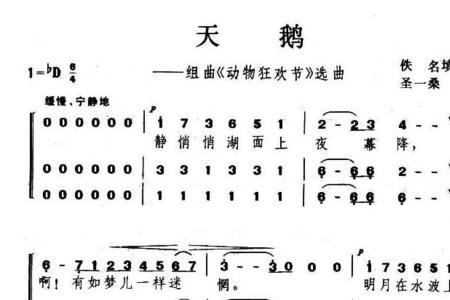 动物狂欢节十四首歌曲顺序