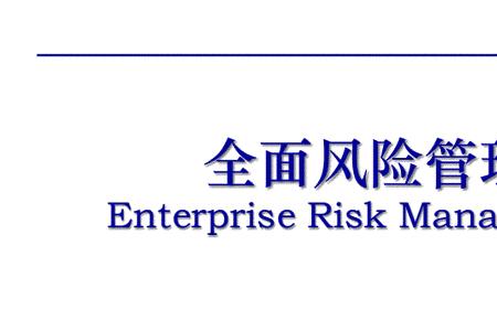 全面风险管理四个维度