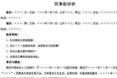 民事诉讼状的具状人写谁