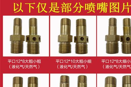 天然气炉盘喷嘴尺寸规格是多少