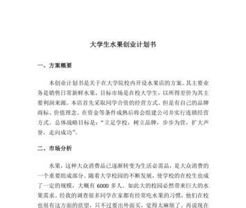 创业计划书的精髓是什么