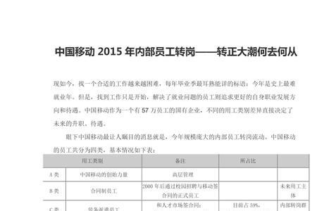 中国移动驻店经理是合同工吗
