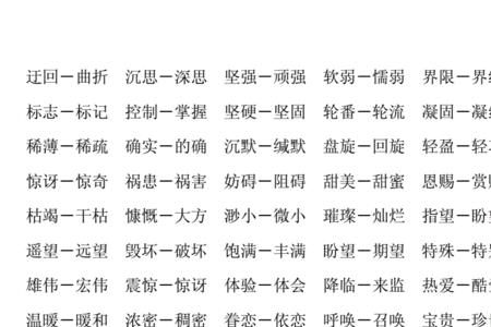 闻名世界的近义词四年级