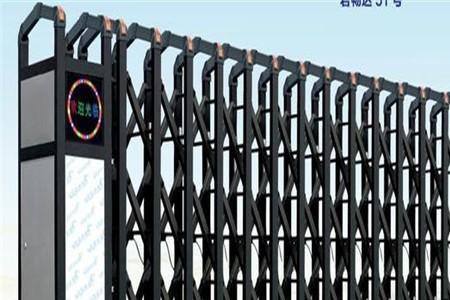 沥青路面怎么安装伸缩门