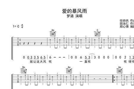 爱情曾遇暴风雨曲谱