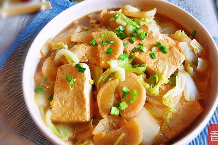 白菜炖豆腐酱油放多了