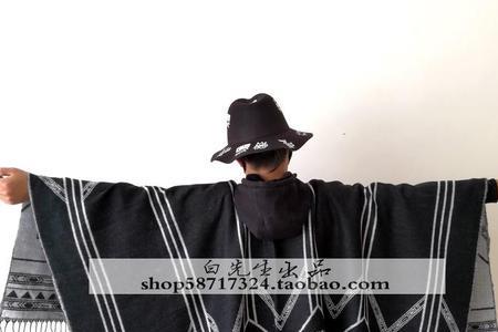 西部牛仔围巾围法