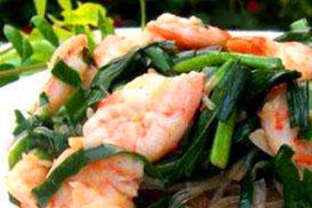 虾虎肉韭菜汤的做法