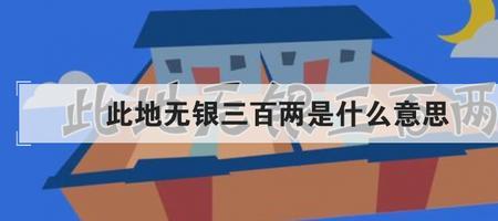 三百两是什么意思