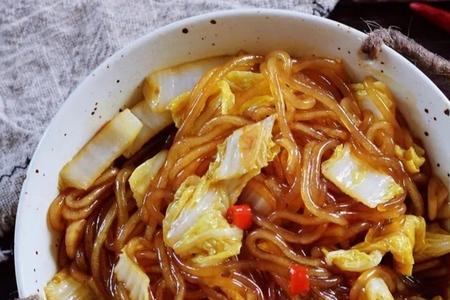 西红柿白菜粉条做法