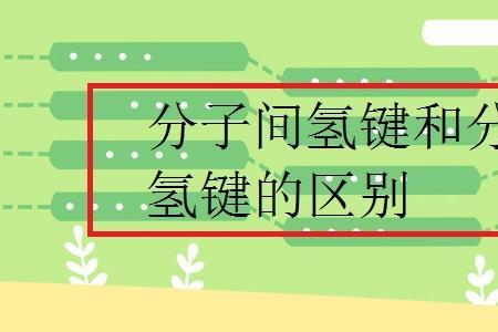 分子内氢键有哪些