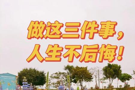 人生不悔是什么意思