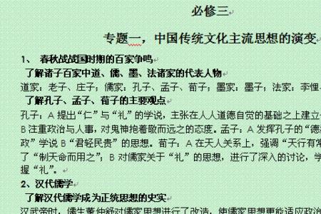 中国古代主流思想变与不变