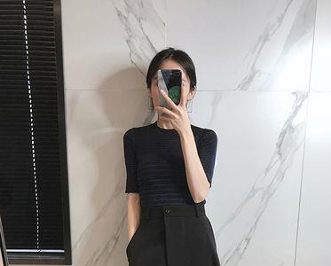 下摆开叉前后片不一样长的织法