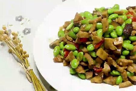 毛豆炒洋姜的做法