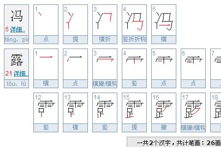 好几笔画数