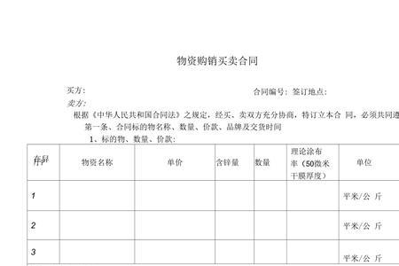 订单采购合同的性质