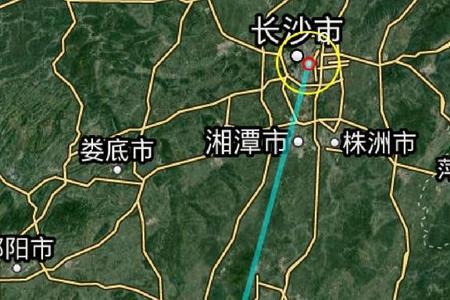 湖南离广东直线距离