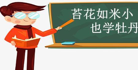 花如米小也学牡丹开的人生哲理