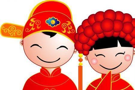 蓝天白云结姻缘下联