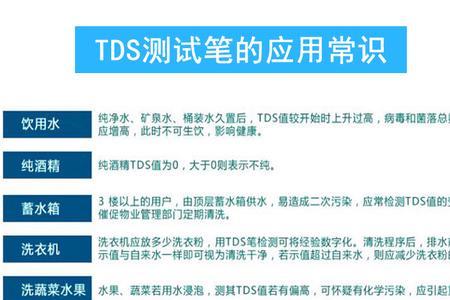 tds笔检测水的标准数值