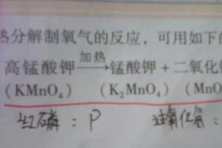 高锰酸钾反应符号表达式
