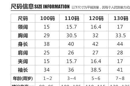 一岁半宝宝毛衣尺寸表