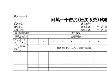 回填土料质量如何检测