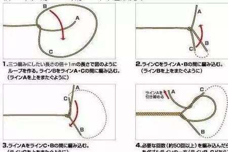单钩子线连接8字环最强绑法