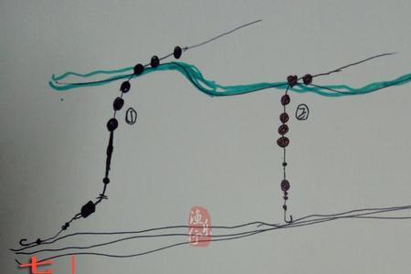 倒钓组怎么连接主线